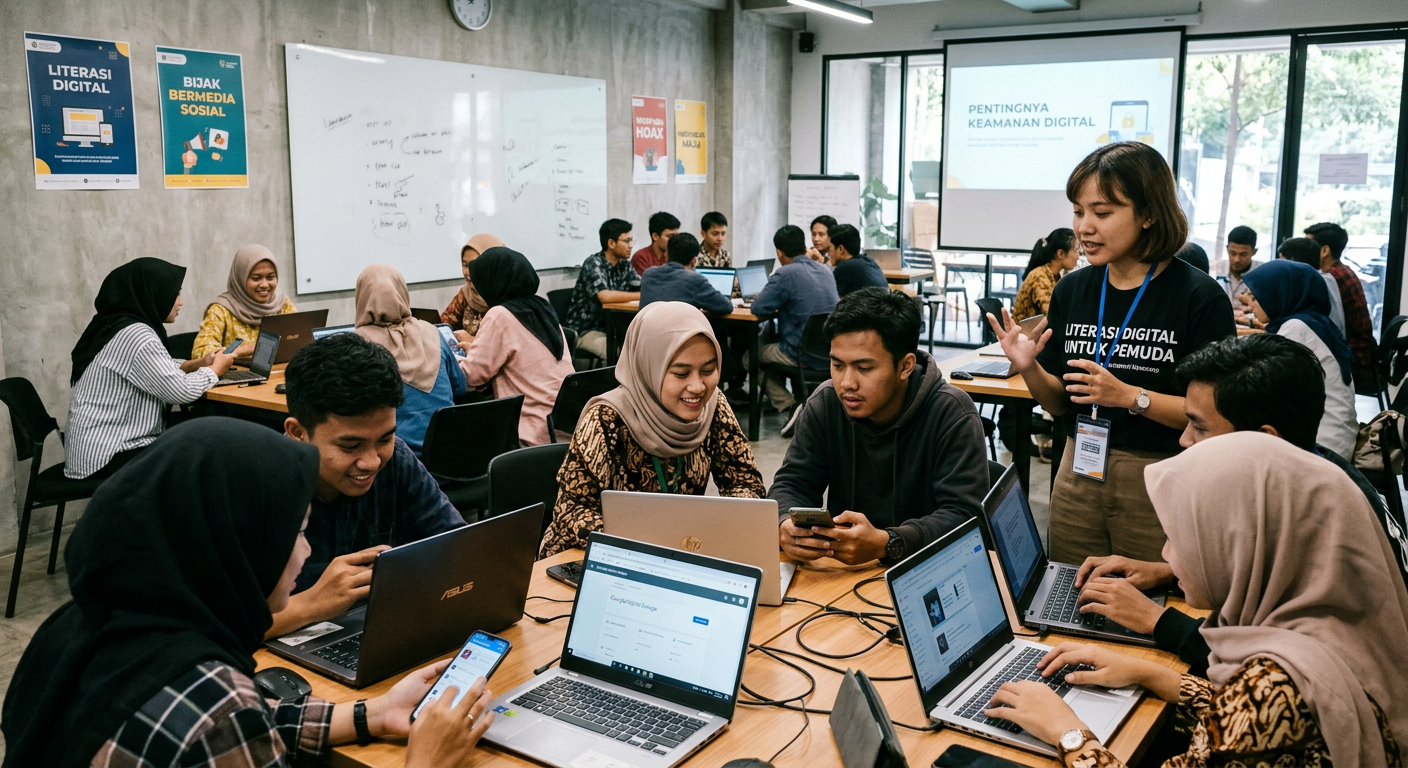Workshop Literasi Digital Pemuda - kegiatan LIVESGP AGAM