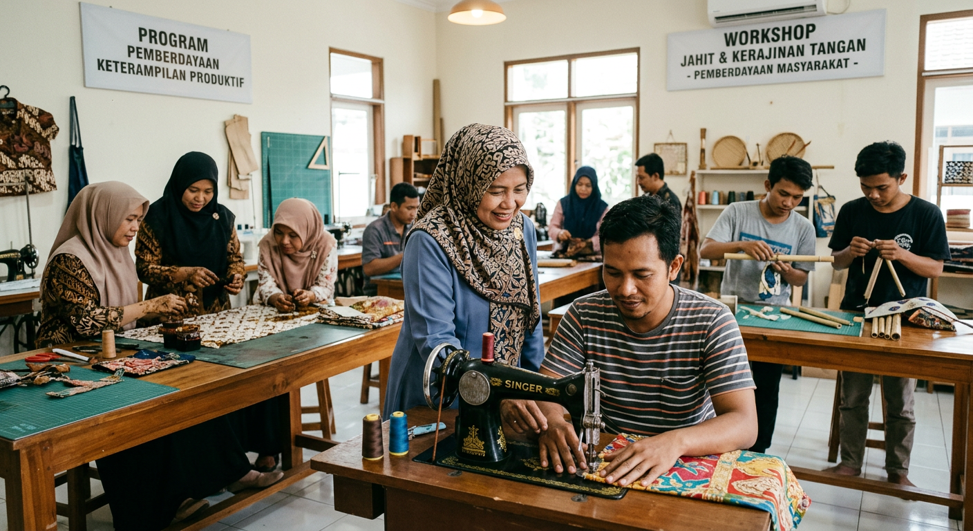 LIVESGP AGAM Berdaya - Program pemberdayaan masyarakat dan peningkatan keterampilan produktif.